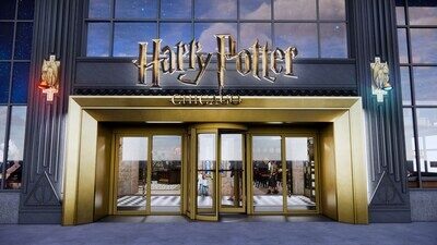 Harry Potter Shop Chicago entrance rendering. (Courtesy of Warner Bros. Discovery Retail)